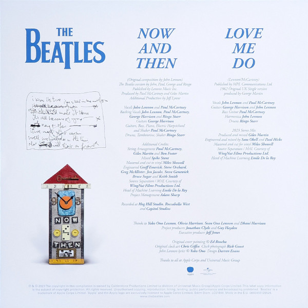 The Beatles - Now And Then / Love Me Do [Black Vinyl 12"] (0602458129526)