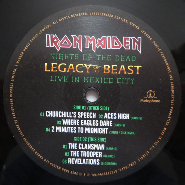 Iron Maiden - Nights Of The Dead, Legacy Of The Beast: Live In Mexico City [Black Vinyl] (0190295204709)