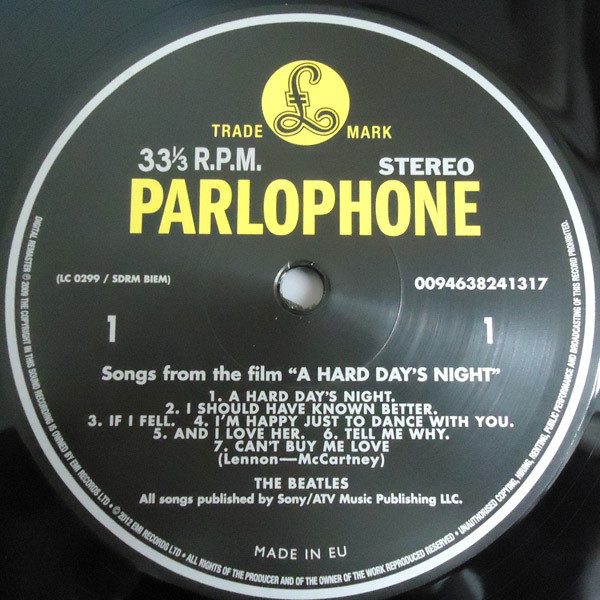 The Beatles - A Hard Day`s Night (0094638241317) [EU]