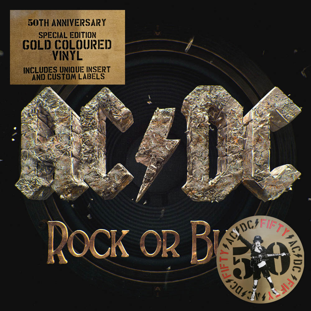 AC/DC - Rock Or Bust [50th Anniversary Edition Gold Vinyl] (196588733918)