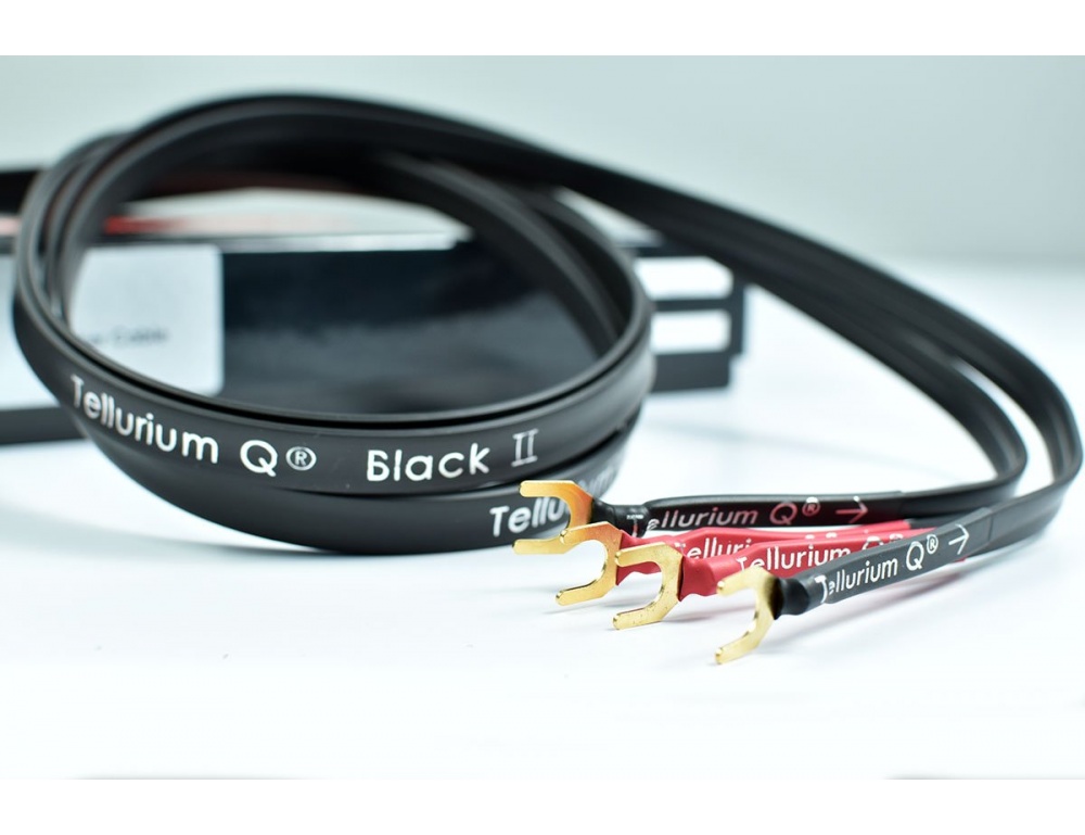 Tellurium Q Black II Speaker spade-spade 2x2,0m