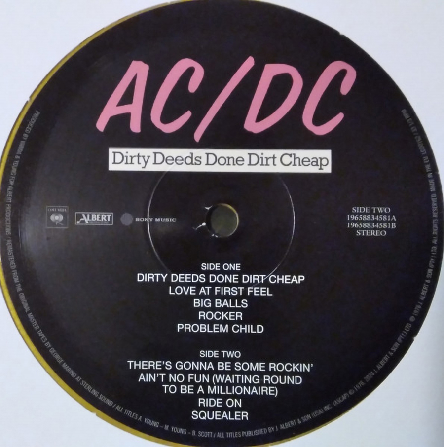 AC/DC - Dirty Deeds Done Dirt Cheap [50th Anniversary Edition Gold Vinyl] (19658834581)