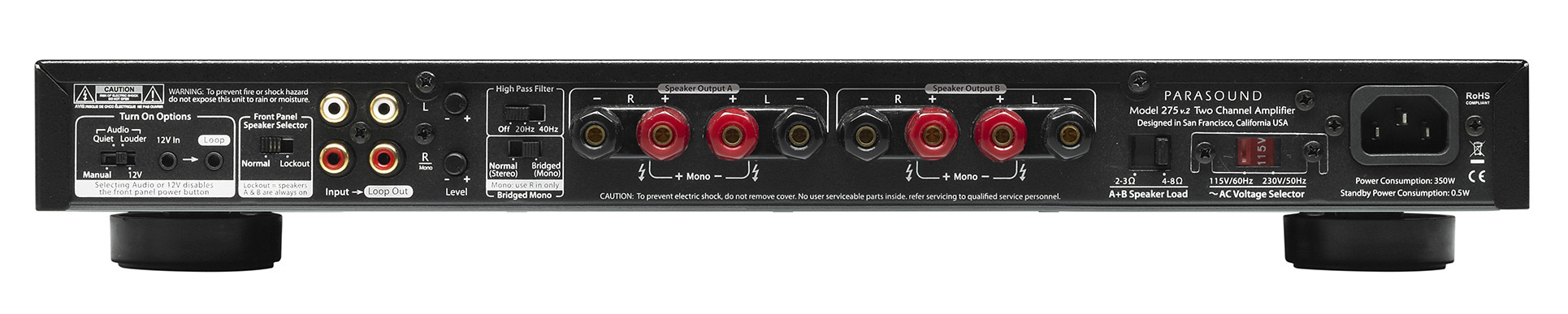 Parasound 275 v2 black