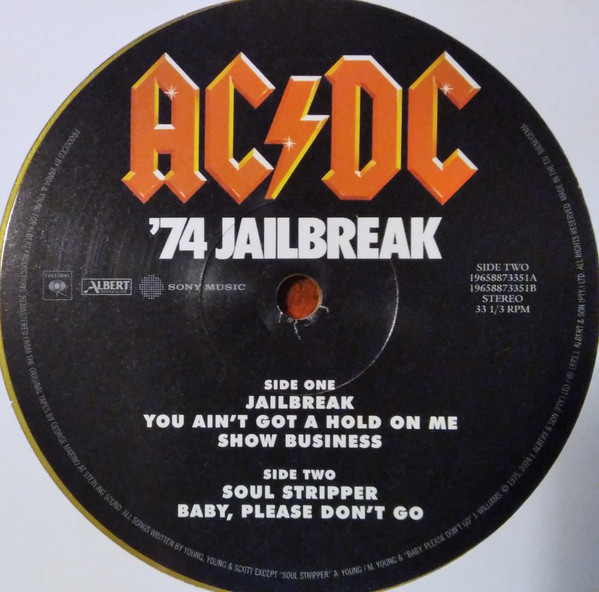 AC/DC - '74 Jailbreak [50th Anniversary Edition Gold Vinyl] (0196588733512)