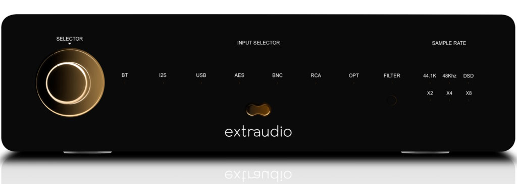 Extraudio DAC2 Quad R-2R Ladder black/gold