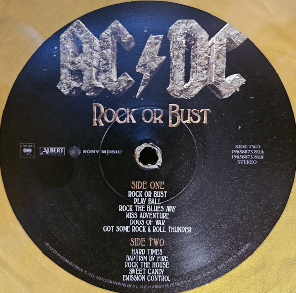 AC/DC - Rock Or Bust [50th Anniversary Edition Gold Vinyl] (196588733918)