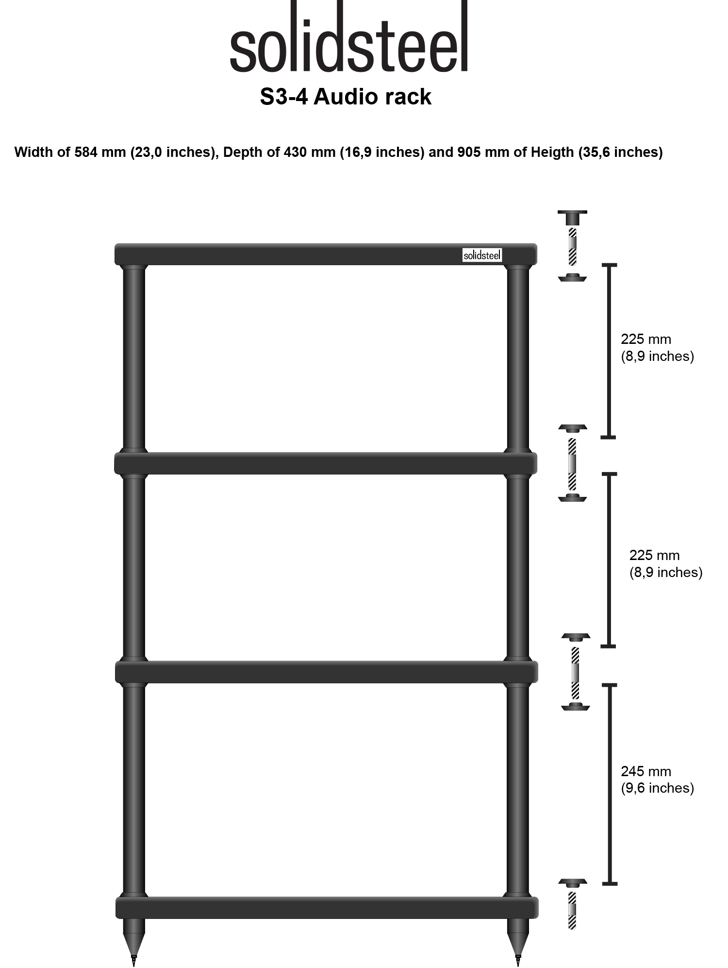 Solidsteel S3-4 black