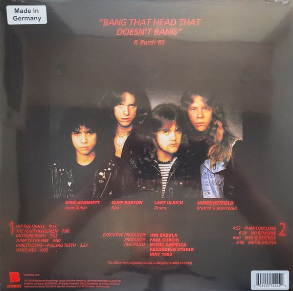 Metallica - Kill 'Em All [Red Black Marbled Vinyl] (00602547885289)