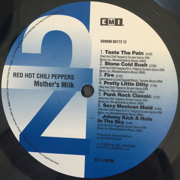 Red Hot Chili Peppers - Mothers Milk (509996 98172 12)
