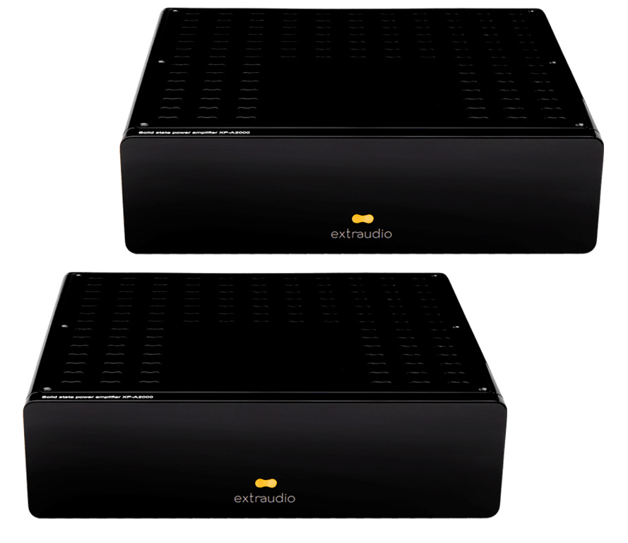 Extraudio XP-A2000 Ultra Power Amplifier Reference black/gold