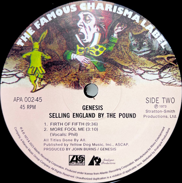 Genesis - Selling England By The Pound (0753088750274)