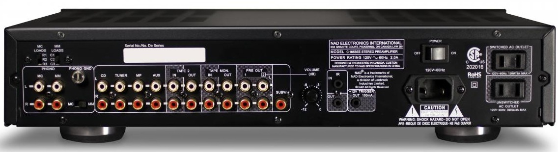 NAD C165 BEE black