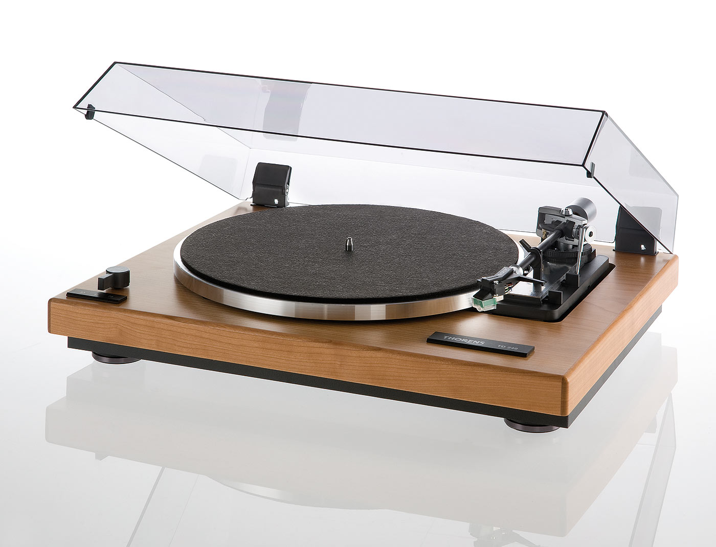 Thorens TD 240-2 wood nuts light