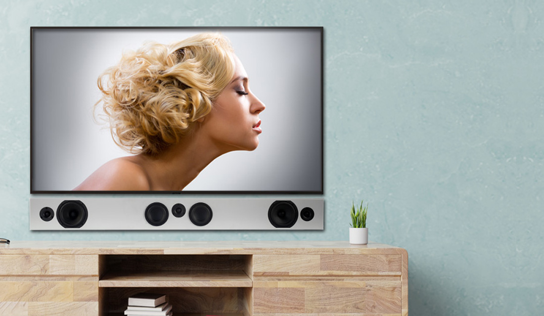 Totem Acoustic Tribe Trio Solution Bar satin white