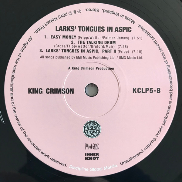 King Crimson - Larks' Tongues In Aspic (KCLP5)