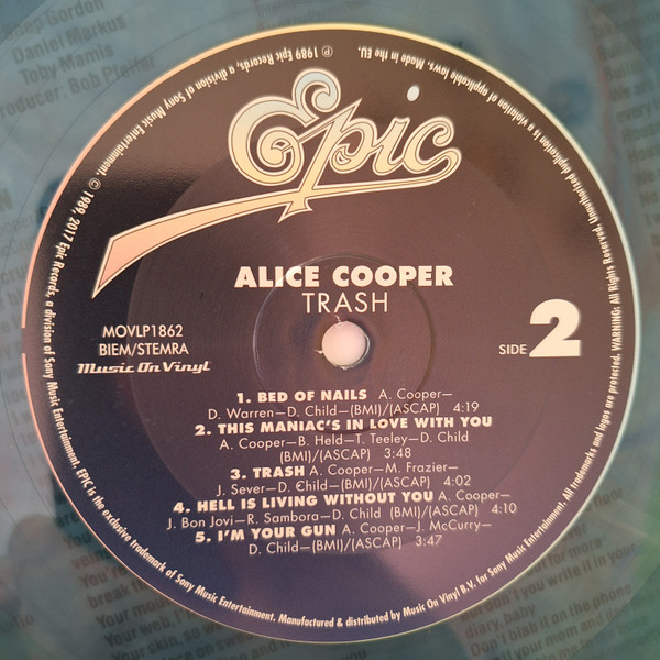 Alice Cooper - Trash [Translucent Blue & Red Marbled Vinyl] (MOVLP1862)