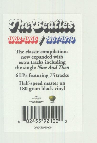 The Beatles - Red & Blue Album 1962-1966 / 1967-1970 (0602458396652)