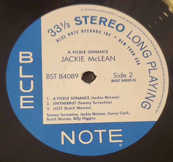 Jackie McLean - A Fickle Sonance [Blue Note 80] (0850320)