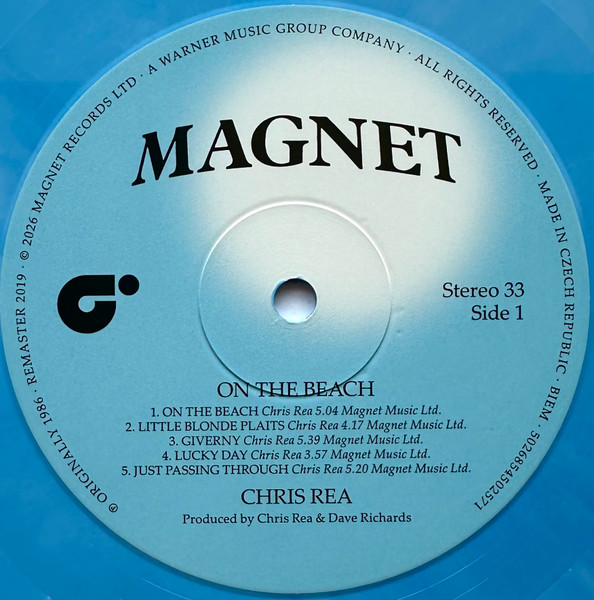 Chris Rea - On The Beach [Sea Blue Marble Vinyl] (5026854502571)