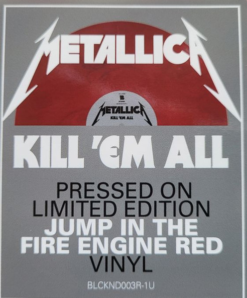 Metallica - Kill 'Em All [Red Black Marbled Vinyl] (00602547885289)