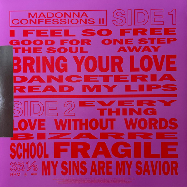 Madonna - Confessions II [Translucent Red Vinyl] (0093624822783)