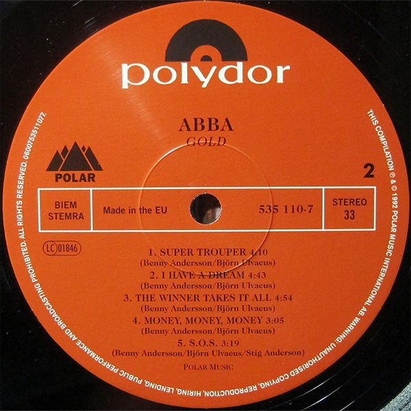 ABBA - Gold [Greatest Hits] (535 110-6)