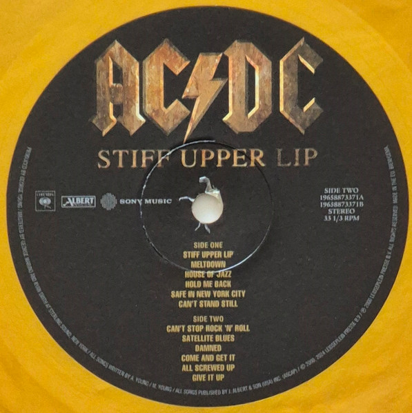AC/DC - Stiff Upper Lip [50th Anniversary Edition Gold Vinyl] (0196588733710)