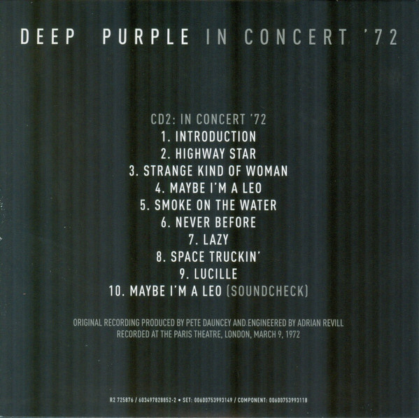 Deep Purple - Machine Head [Purple-smoke Vinyl] (R2 725876)