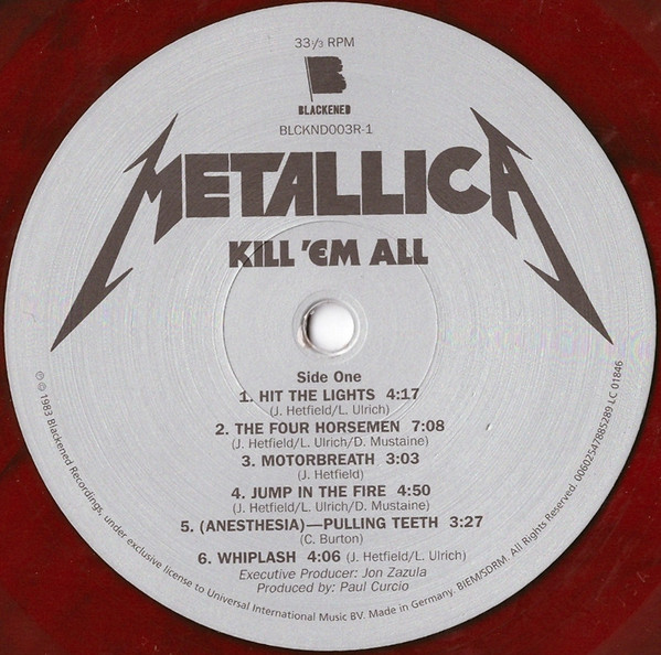 Metallica - Kill 'Em All [Red Black Marbled Vinyl] (00602547885289)