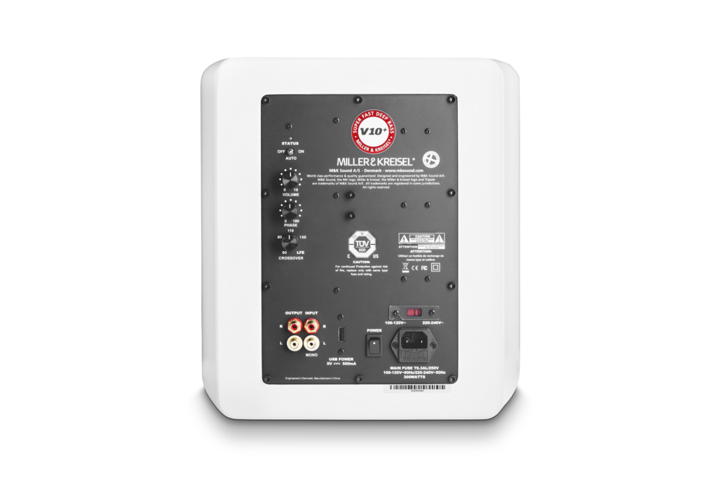 M&K Sound V10+ white satin