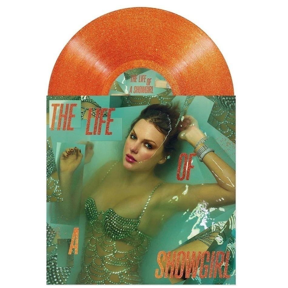 Taylor Swift - The Life Of A Showgirl [Portofino Orange Glitter] (602478225260)