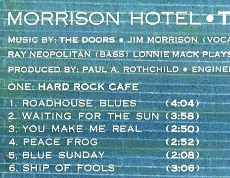 The Doors - Morrison Hotel (7559-60675-1)