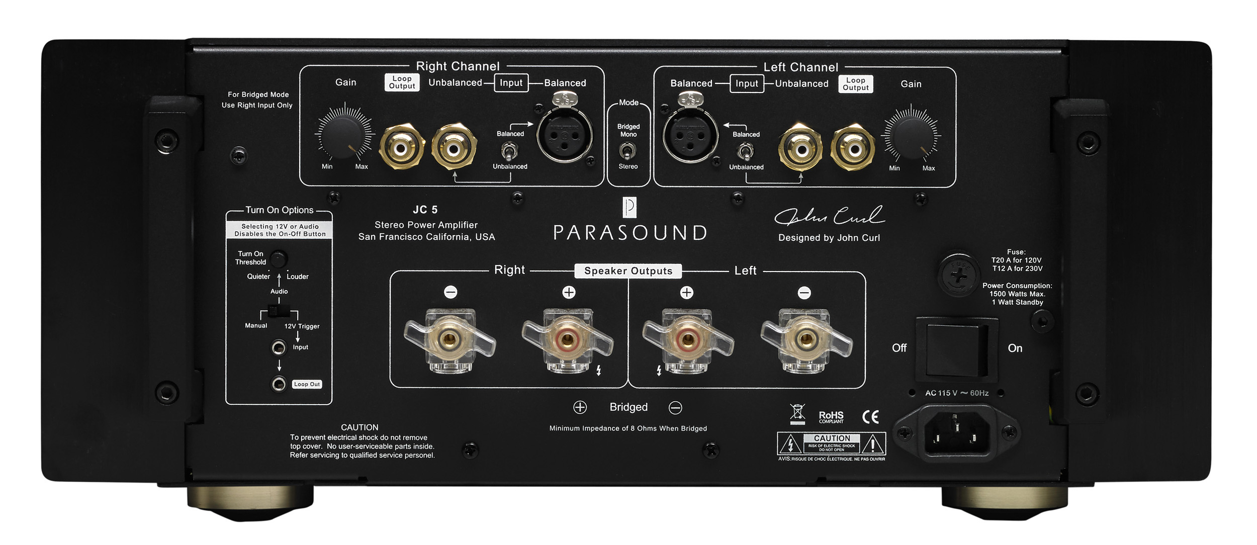 Parasound JC5 black