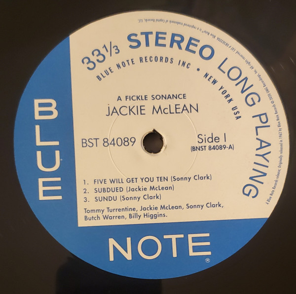 Jackie McLean - A Fickle Sonance [Blue Note 80] (0850320)