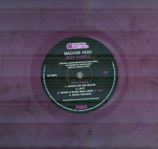 Deep Purple - Machine Head [Purple-smoke Vinyl] (R2 725876)