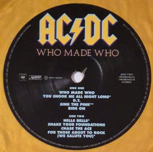 AC/DC - Who Made Who [50th Anniversary Edition Gold Vinyl] (19658834621)