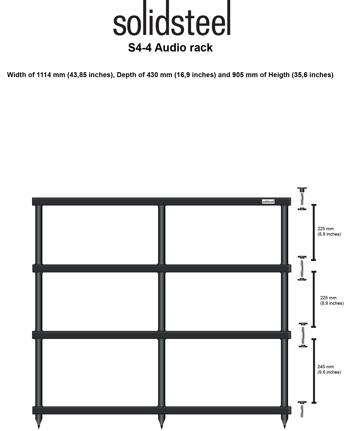 Solidsteel S4-4 black