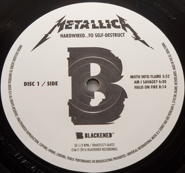 Metallica - Hardwired...To Self-Destruct (00602557156416)