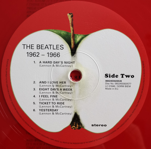 The Beatles - 1962-1966 [Limited Edition Red Vinyl] (0602455920706)