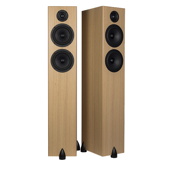 Totem Acoustic Bison Twin Tower white oak